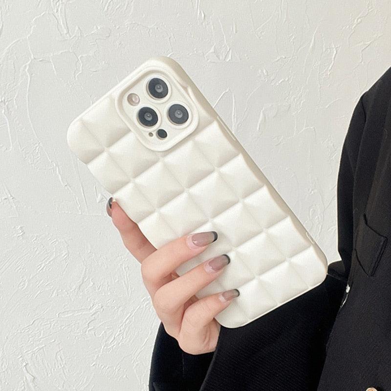 Unique Phone Case For iPhone 14 Pro 13 12 11 Pro Fashion 3D Soft Silicon Shockproof For iPhone 14 Case Bubble Case Cute Full Body Shape Soft Silicone Slim Cushioned Beautiful Elegant Case For Women