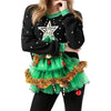 Women’s 3D Christmas Tree Sweatshirts Long Sleeve Round Neck Loose Pullovers Holiday Tops