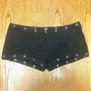 Hot girl Grunge fashionable Y2K shorts with rivet design hip-hop cut shorts street wear punk hot pants unique retro pants emo