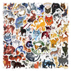 60/120PCS Cat Warriors Cartoon Graffiti Sticker Car Luggage Water Cup Skateboard Stationery Sticker