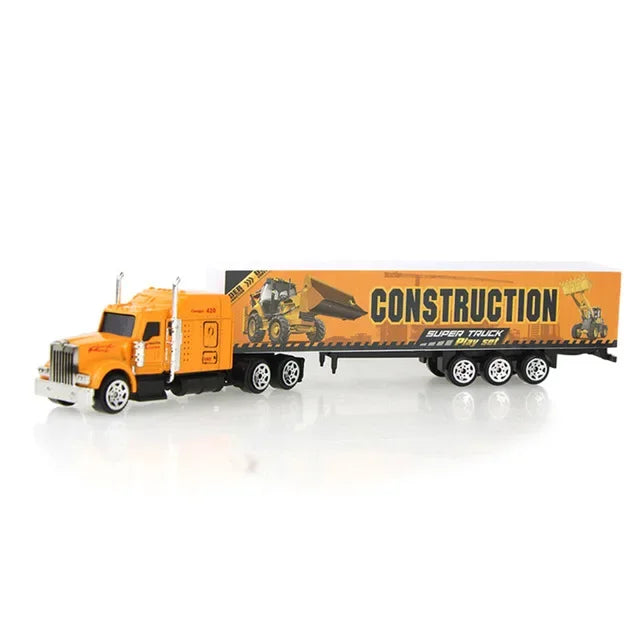 1 Pcs Sliding Alloy Truck Model Diecast Car Toy Container Oil Truck Tank Multi-color Vehicles Toys Birthday Gift for Children