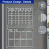 Premium Fridge Board – Clear Acrylic Weekly/Monthly Calendar, Dry/Wet-Erase Memo & Note Organizer