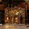 DIY Dream Study Book Nook - Wooden 3D Puzzle Bookend Kit, Creative Handmade Bookshelf Insert Model House Gift