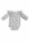 Scattered Dot L/S Flutter Bodysuit