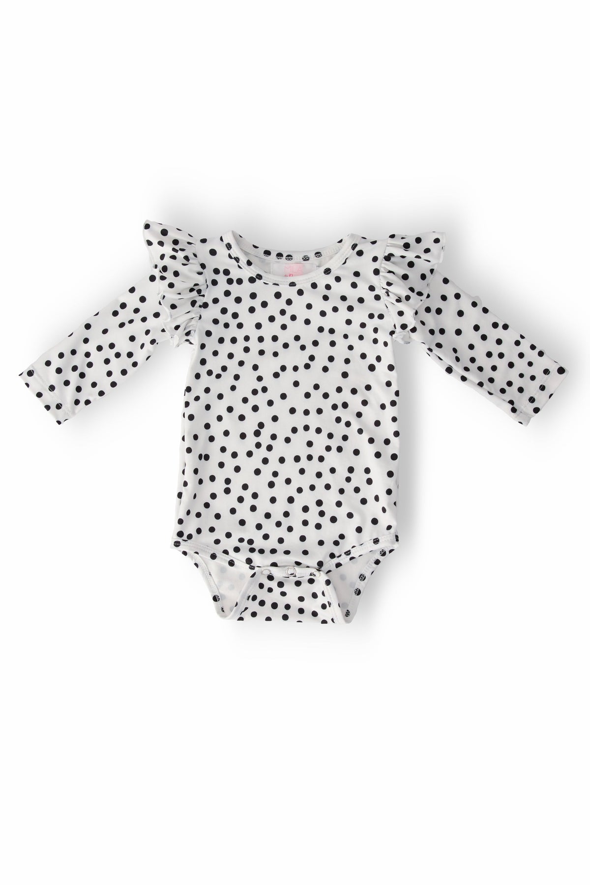 Scattered Dot L/S Flutter Bodysuit