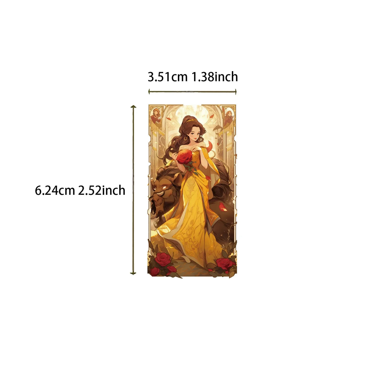 50/100PCS Cartoon Princess Card Graffiti Stickers Personalized Decoration Guitar Notebook Luggage DIY Waterproof Stickers