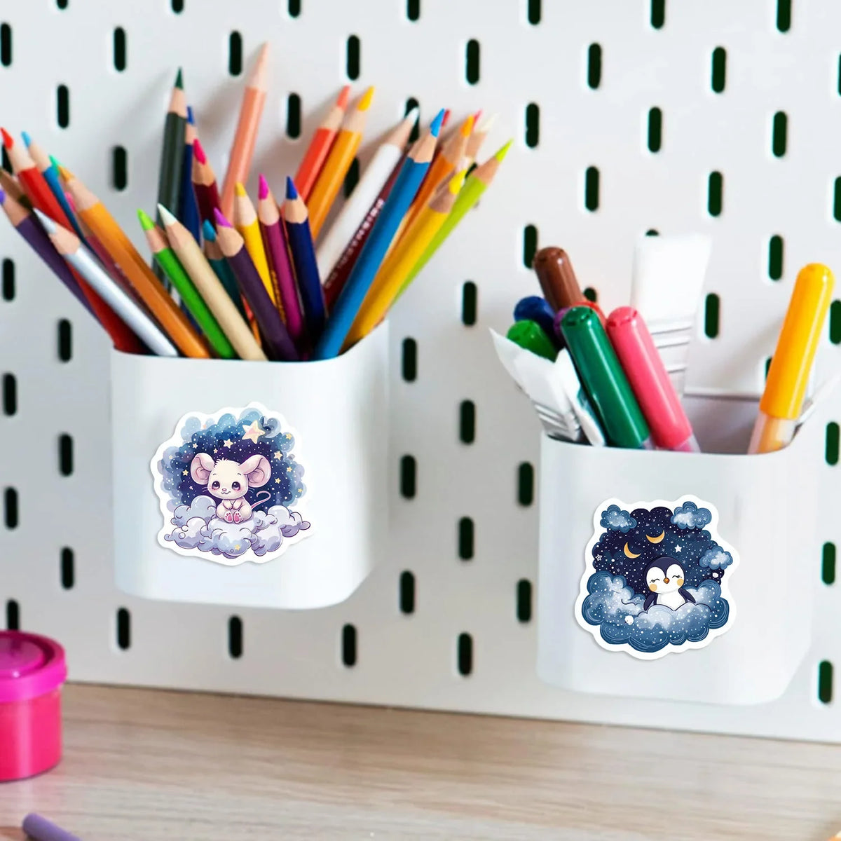 50/100PCS Cartoon Animal Fantasy Graffiti Stickers Decorative Guitar Notebook Luggage DIY Waterproof Stickers