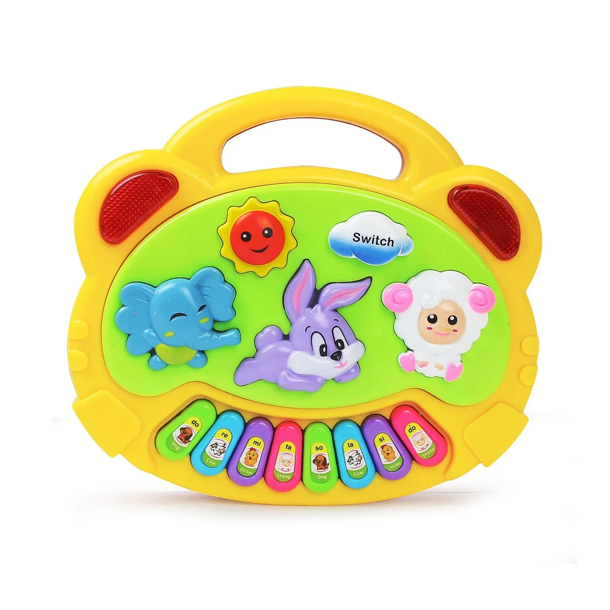 Kids Cartoon Piano Keyboard Game with Flashing Light Music Animal Sounds Baby Instrument Music Toys Educational Toys Kids Gifts