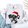 Schnauzer Santa Christmas Dog Lover Pet Holiday Anthology Signature Graphic Sweatshirt