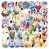 10/30/50pcs INS Style Fantastic Light Bulb World Cartoon Aesthetic Stickers Cute Decal Laptop Graffiti Girl Gradient Sticker Toy