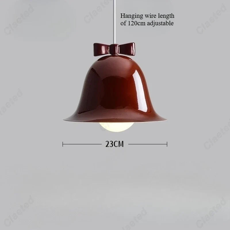 European Modern Simple LED Bell Chandelier Living Room Dining Room Bar Bedroom Bedside Decorative Lighting