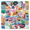 10/30/50pcs Cool Cartoon Animal Tardigrade Stickers Stationery Fridge Travel Luggage Guitar Car Classics Toy Sticker for Kids