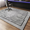 VIKAMA Luxury Casual Gaming Room Carpet Quiet Bedroom Office Chair Floor Mat Anti-Slip Male Dormitory Carpet Home Decoration
