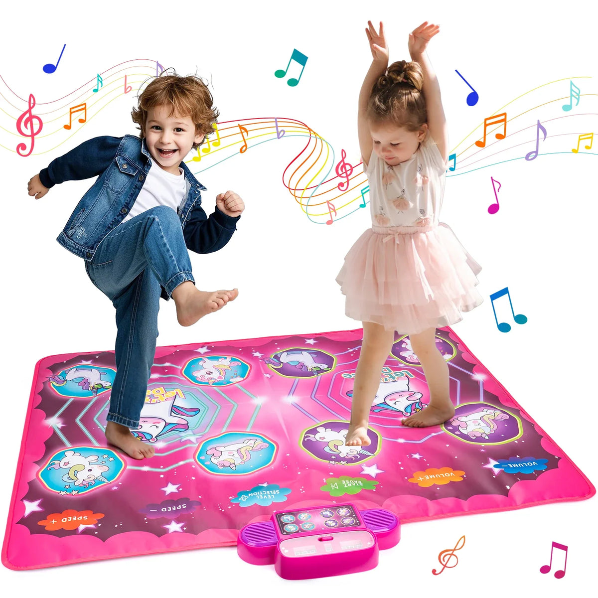 Dancing Blanket Kids Electronic Dance Mat Kid Floor Music Blanket Double Players Mode with 9 Levels Educational Toys Kids Gifts