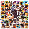 10/30/50pcs Cute Black Cat Graffiti Stickers Aesthetic Decals Fridge Notebook Laptop Phone Funny Stationery Sticker Kids Toys