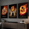 Classic Movie The Hunger Games Poster Sticky Wall Art Printing Waterproof Home Living Bed Room Bar Aesthetic Decor