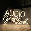 Audio Guestbook Neon Sign, Wedding Message Led Neon Wall Decor, Bedroom, Bar Party, Wedding Scene Luminous Sign Wall Lamp.