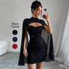 Dresses for Women New Long Sleeve Stand Collar Women Dress Slim Black Package Hip Dress Women Vestidos De Verano Mujer 2025 Q497
