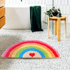 VIKAMA Rainbow Shower Floor Mat, Shower Room Door Floor Mat, Entrance Hall Carpet, Comfortable And Skin-Friendly Home Decoration