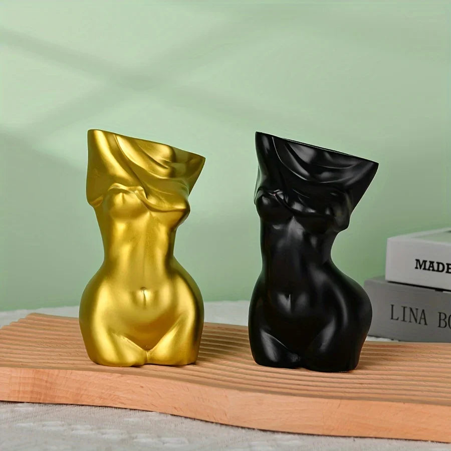 Body vase feminine form | Body shape vase | Decorative body statue | Unique female body vase | Women's body vase | Ceramic incen