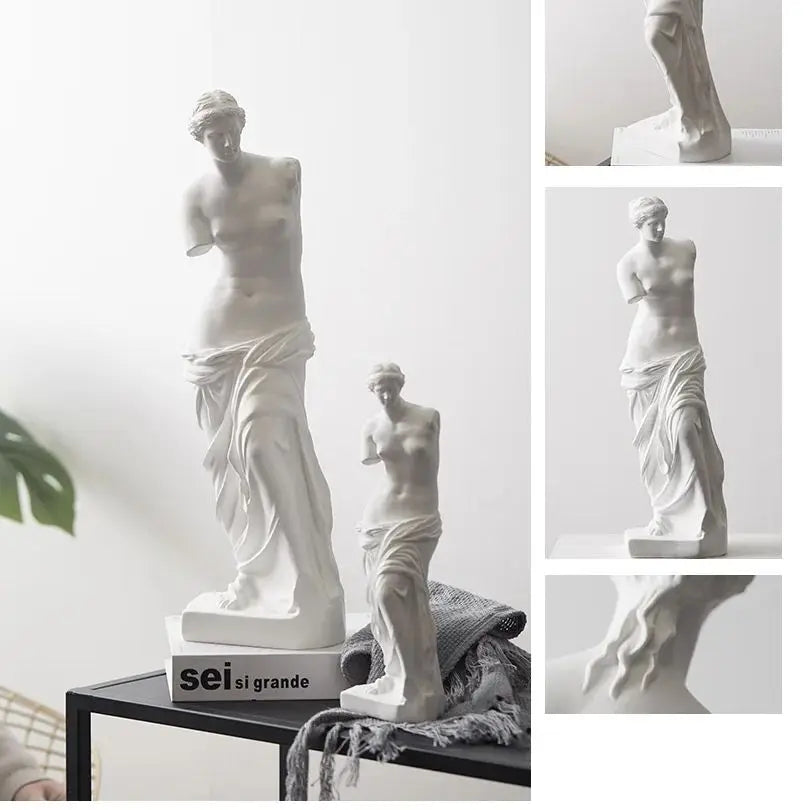 Figurine de la mythologie grecque en résine, Statue de Venus de Milo, Sculpture d'Afrodite, Figurine de déesse, décoration arti