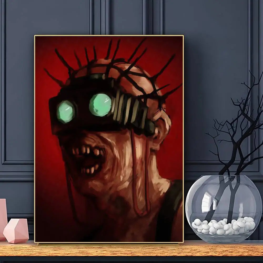 GAME The Outlast T-Trials Poster HD Art Sticky Wall Waterproof Home Living Room Bar Decoration