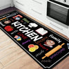 VIKAMA 1/2 pcs Kitchen Printed Floor Mat, Durable and Wear-Resistant, Home Kitchen Floor Mat, Laundry Room Carpet, Home Decor