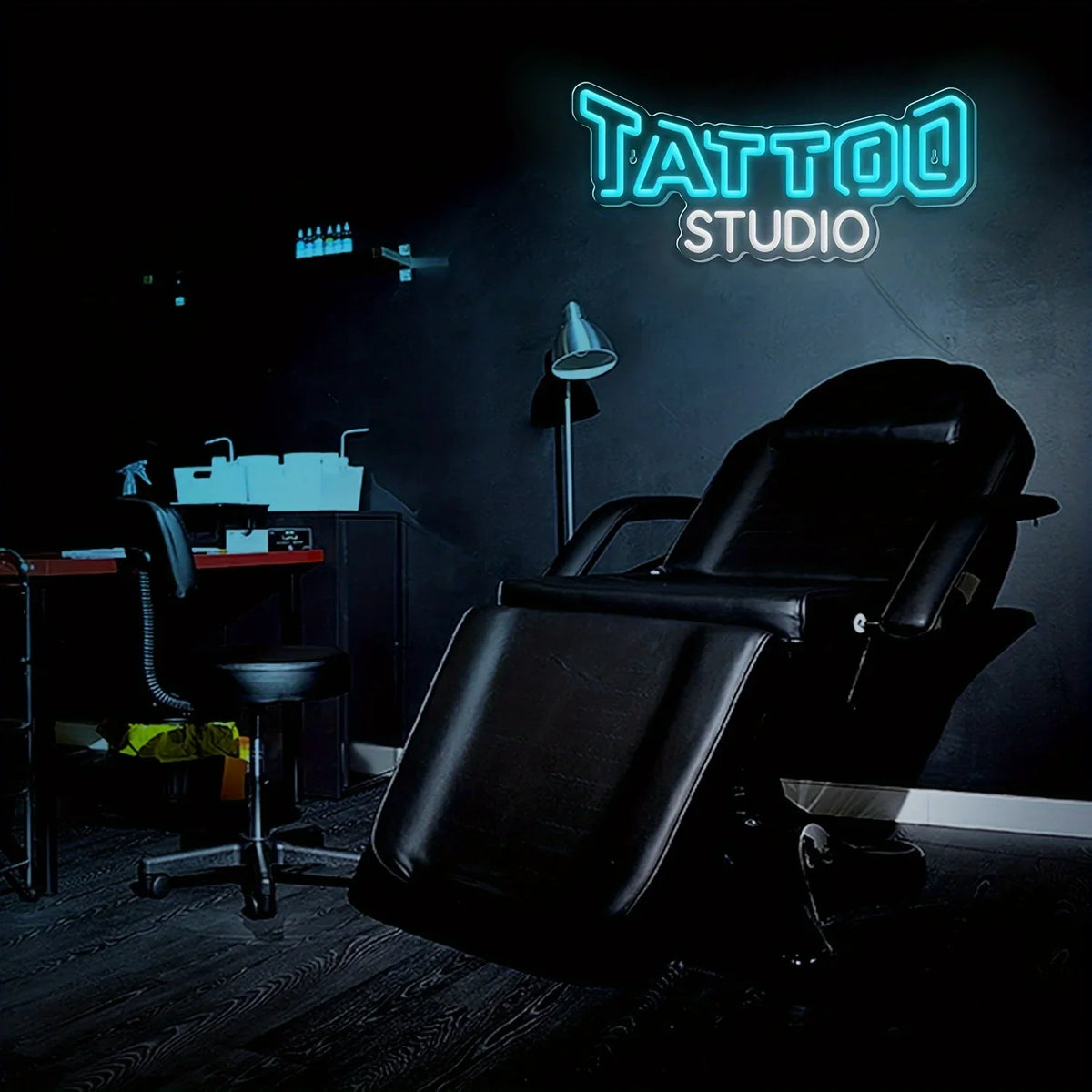 Tattoo Studio Neon Sign Blue White Glow Professional Led Light for Tattoo Shop Bar Club Home Wall Decor Custom Business Sign Art