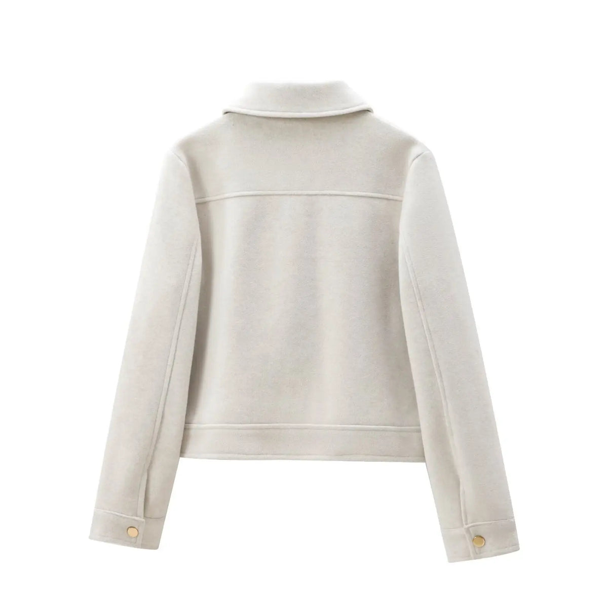 Women's Zipper Jacket Coat New Winter Long Sleeve Pocket Outerwear Coat Short Street Elegant Women's Jacket