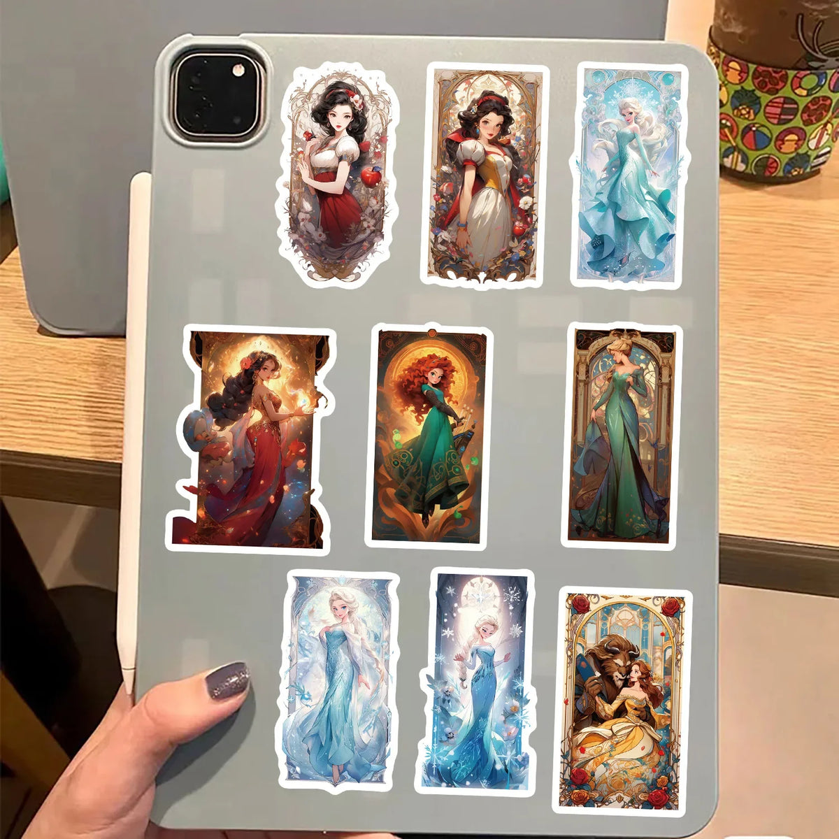 50/100PCS Cartoon Princess Card Graffiti Stickers Personalized Decoration Guitar Notebook Luggage DIY Waterproof Stickers