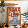 Barcelona Travel Poster Spain Wall Art Print Canvas Painting Poster Picture For Living Room,Bedroom Dining Room Home Decor