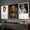 Rapper Lil Wayne Poster Sticky Wall Art Printing Waterproof Home Living Bed Room Bar Aesthetic Decor