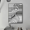 Modern Abstract Wall Art Black and White Nude Woman Picture HD Canvas Printed Poster Home Living Room Hallway Decoration