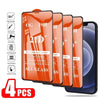 4Pcs 21D Tempered Glass for IPhone 13 11 Pro Max 12 Mini 7 8 6S Plus Screen Protectors for IPhone XS XR X SE Full Cover Glass High Quality Scratch Resistant Tempered Glass For iPhone