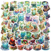 10/30/50PCS Kawaii INS Style Art Drinks World Cartoon Stickers Aesthetic Cute Decals Laptop Notebook Phone Decoration Sticker