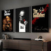 Movie The Godfather Poster HD Art Sticky Wall Waterproof Home Living Room Bar Decoration