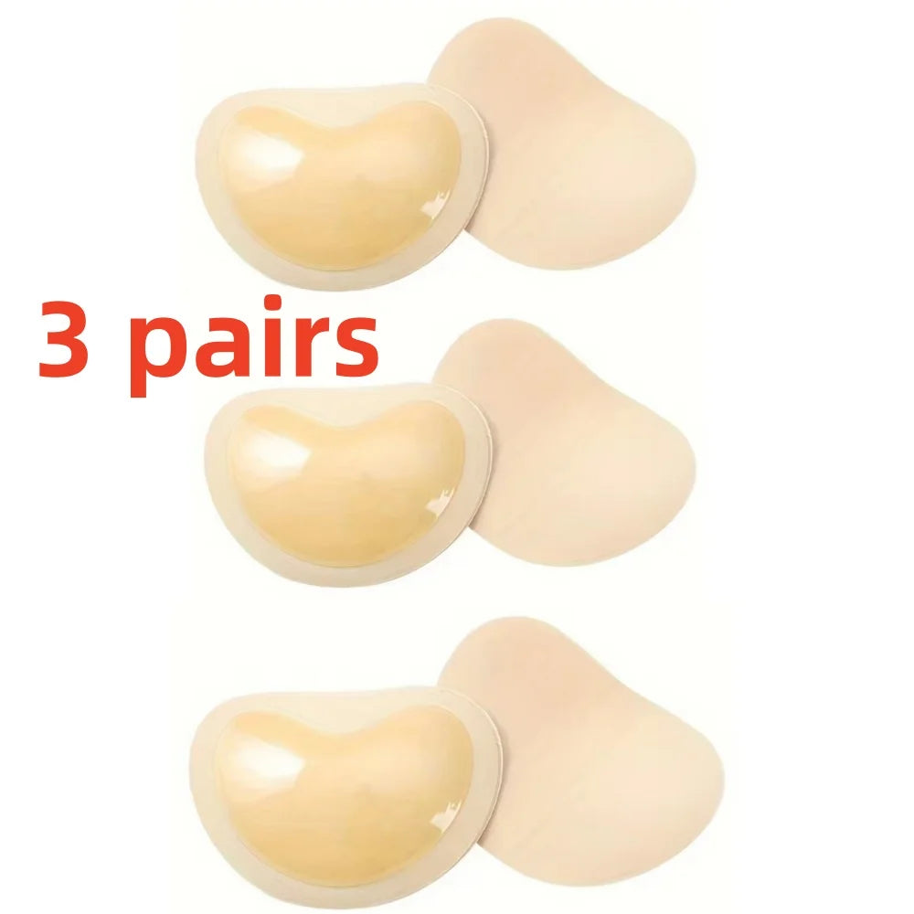 Push Up Reusable Bra Insert Pads, Stick-on Soft Chest Enhancer Pads, Sponge Breast Lift Pads Swimsuit Bikini Cup Enhancer
