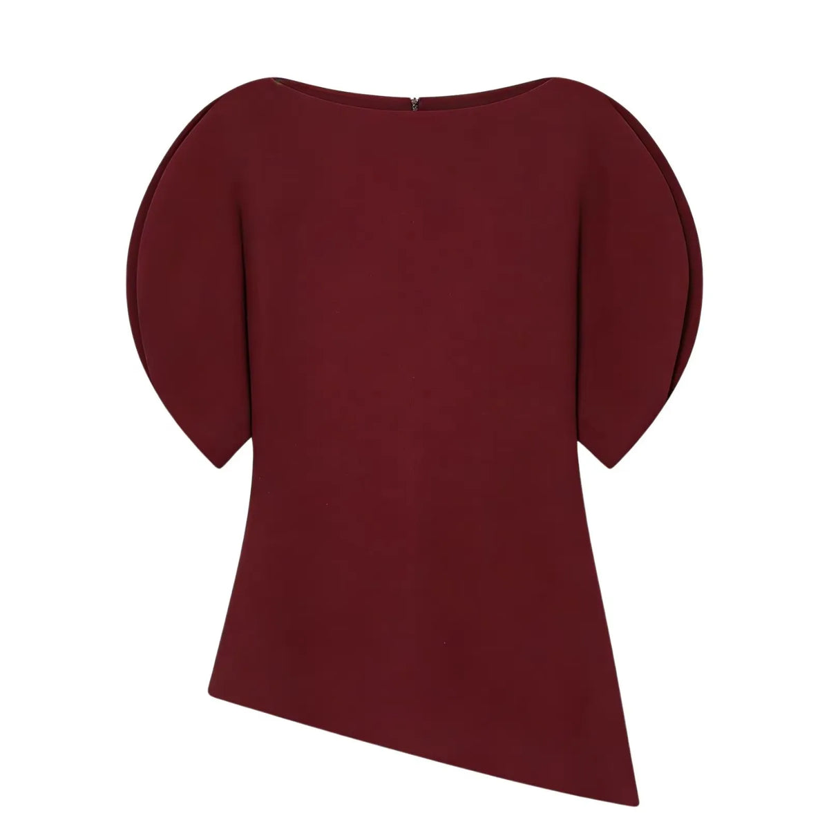 HH Women Vintage Black Short Puff Sleeve Shirts O Neck Asymmetrical Hem Blouse 2026 Spring Trend High Street Lady Chic Tops