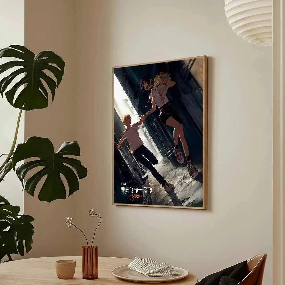 Chainsaw Man The Movie Reze Arc Poster HD Art Sticky Wall Waterproof Home Living Room Bar Decoration