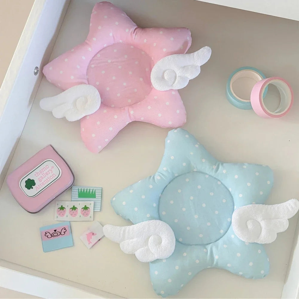 Cute Pink Fish Board Plush Coaster for Girl's Heart Shooting Prop Thick Insulated Coaster Home Decoration Gifts