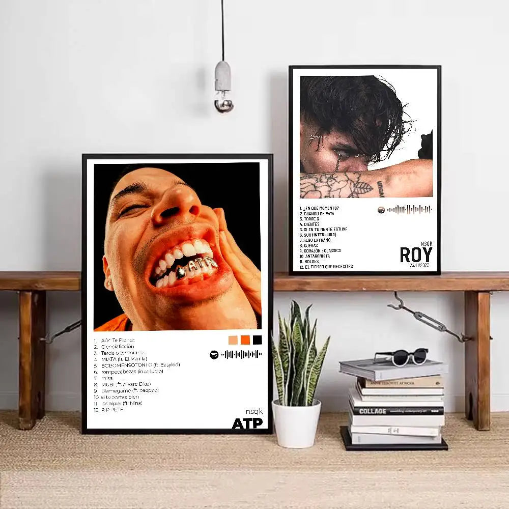 Rapper Nsqk Poster Sticky Wall Art Printing Waterproof Home Living Bed Room Bar Aesthetic Decor
