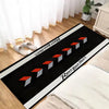 VIKAMA Cool Racing Car Long Rug Anti-slip Noise Reduction Home Decoration Motorcycle Display Mat Garage Floor Mat Bedside Rug