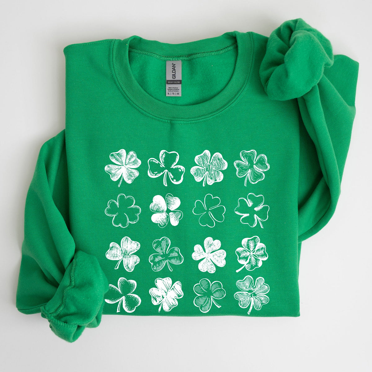 Shamrock Doodles Retro St Patrick's Day Festive Shamrock Parade Theme Sweatshirt