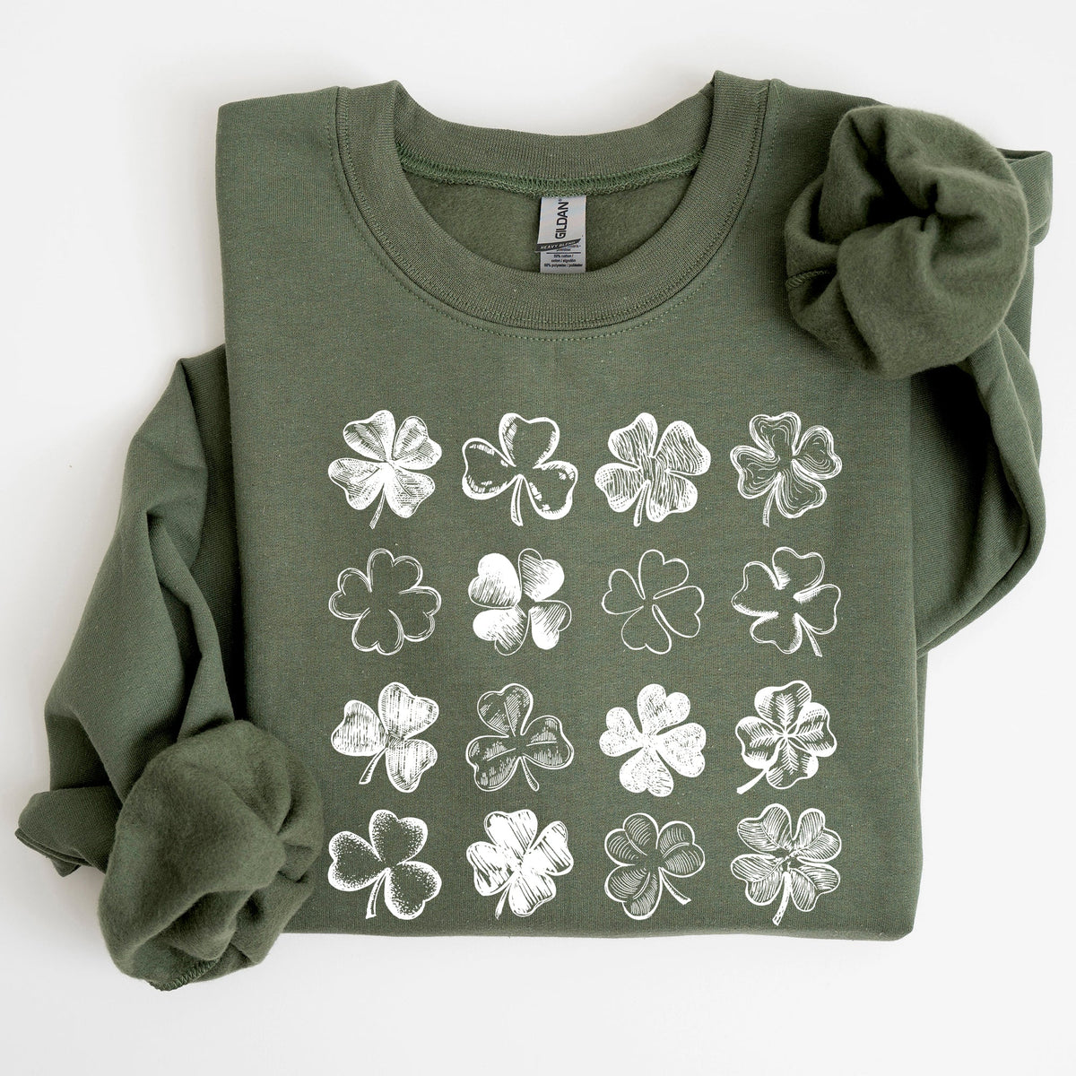 Shamrock Doodles Retro St Patrick's Day Festive Shamrock Parade Theme Sweatshirt