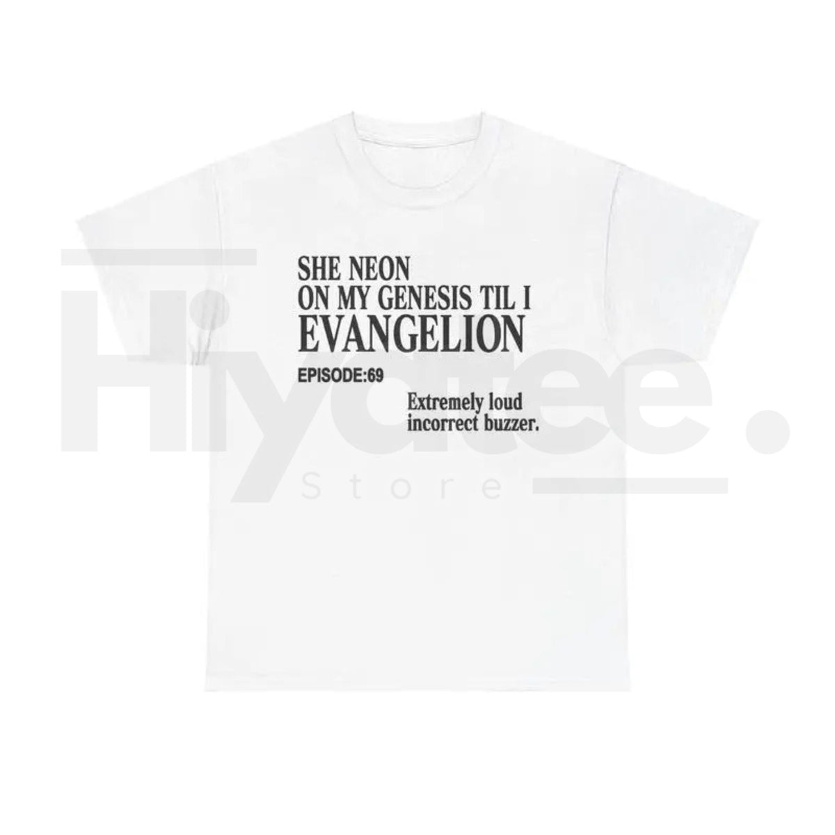"She Neon On My Genesis Till I Evangelion" Shirt – Funny Anime Meme Tee