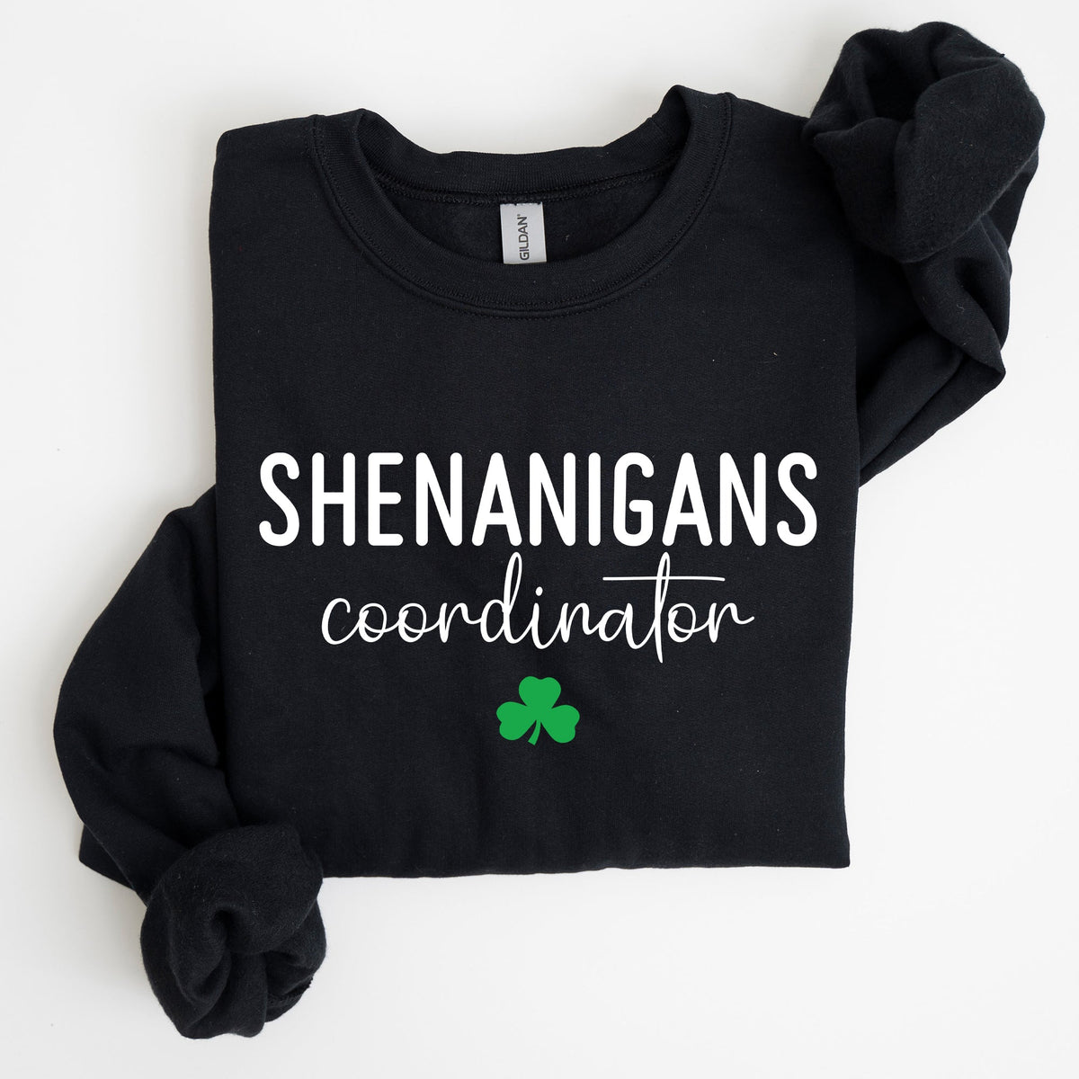 Shenanigans Coordinator St Patrick's Day Irish Pride Humor Design Cozy Sweatshirt
