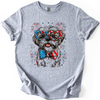 Shih Tzu Patriotic Dog Proudly American USA Fourth Of July Celebration With Flag Imagery For Pet Lovers Graphic Tee
