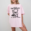 Simple Things Beautiful Teddy Bear Mental Health Meme Aesthetic Comfort Colors Tee