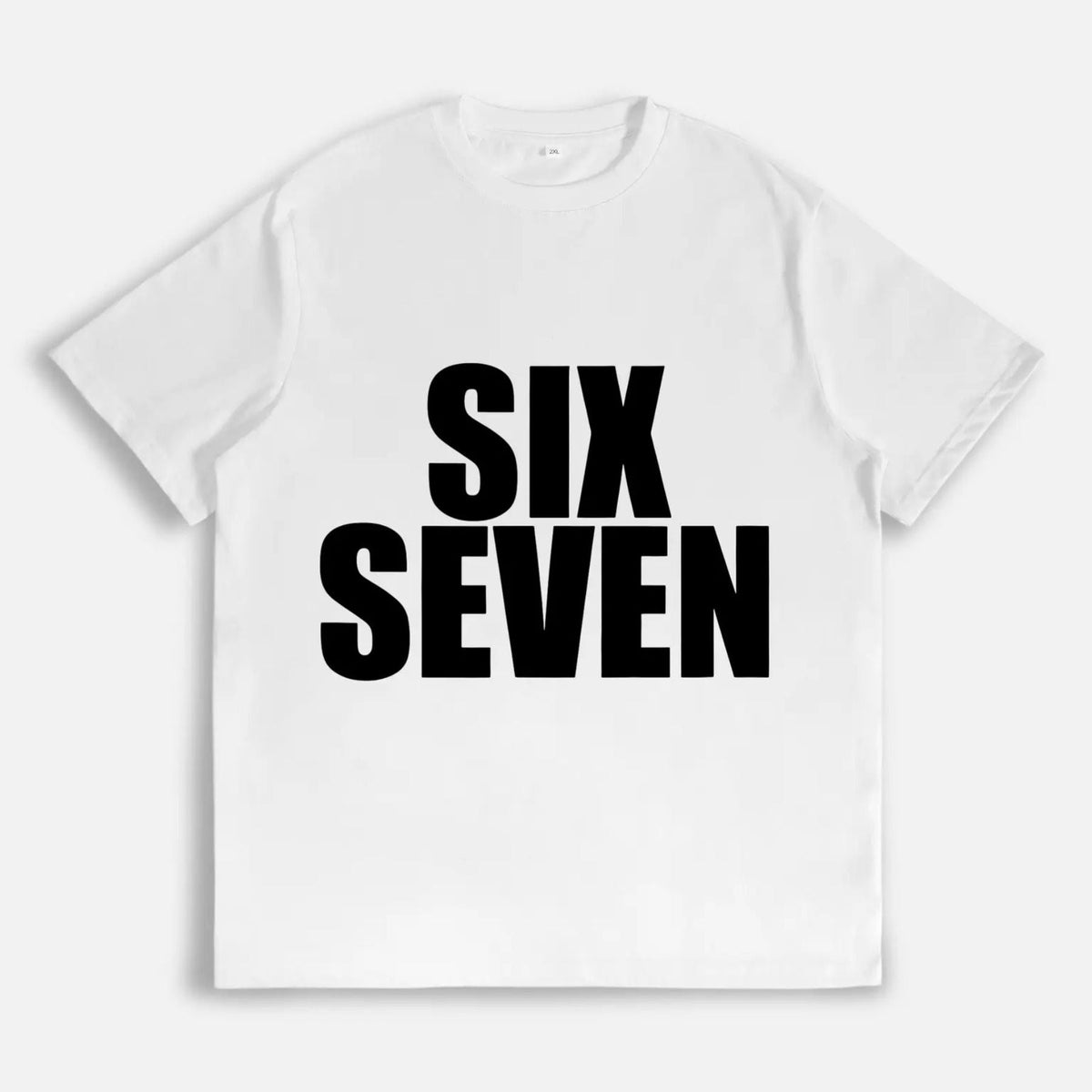 "Six Seven 6 7" Fun Meme T-Shirt - Funny Internet Culture Design, Minimalist Graphic Tee