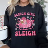 Special Edition Sleigh Girl Sleigh Christmas Retro Cozy Vintage Holiday Graphic Sweatshirt